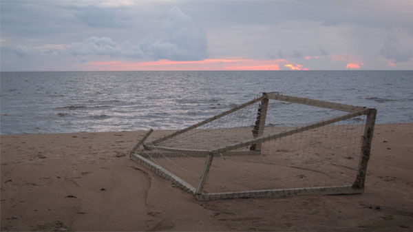 Found Object (Football Goal). Salacgriva, Lettland. 2012.